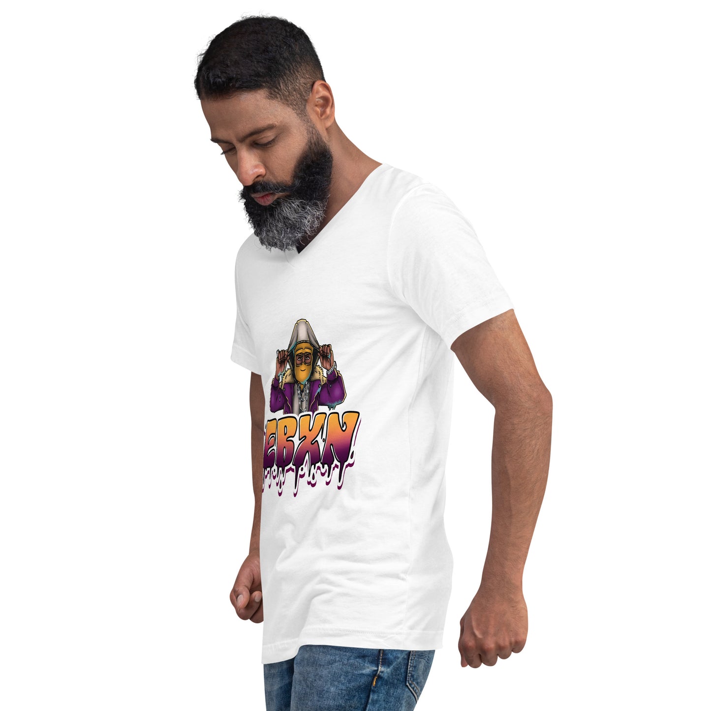 Unisex Short Sleeve V-Neck T-Shirt