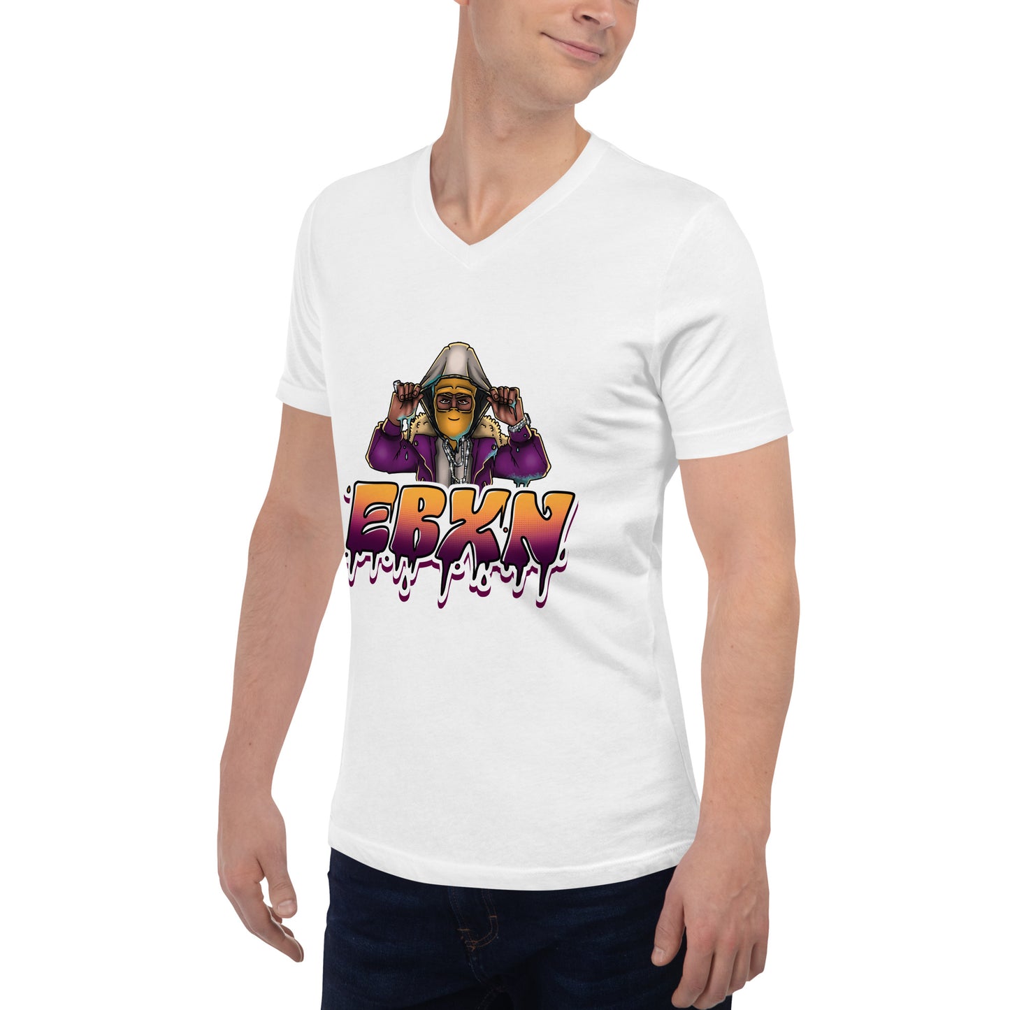 Unisex Short Sleeve V-Neck T-Shirt