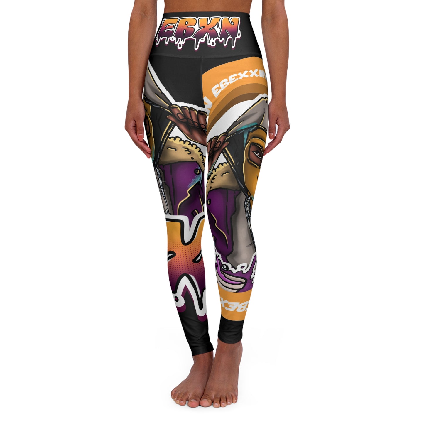 High Waisted Yoga Leggings (AOP)