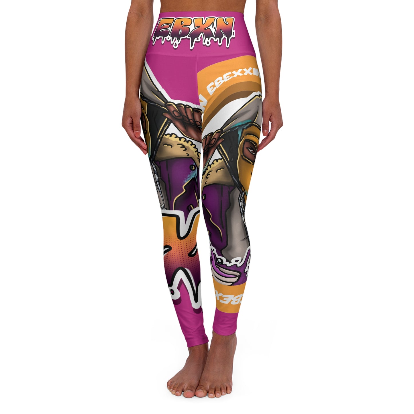 High Waisted Yoga Leggings (AOP)