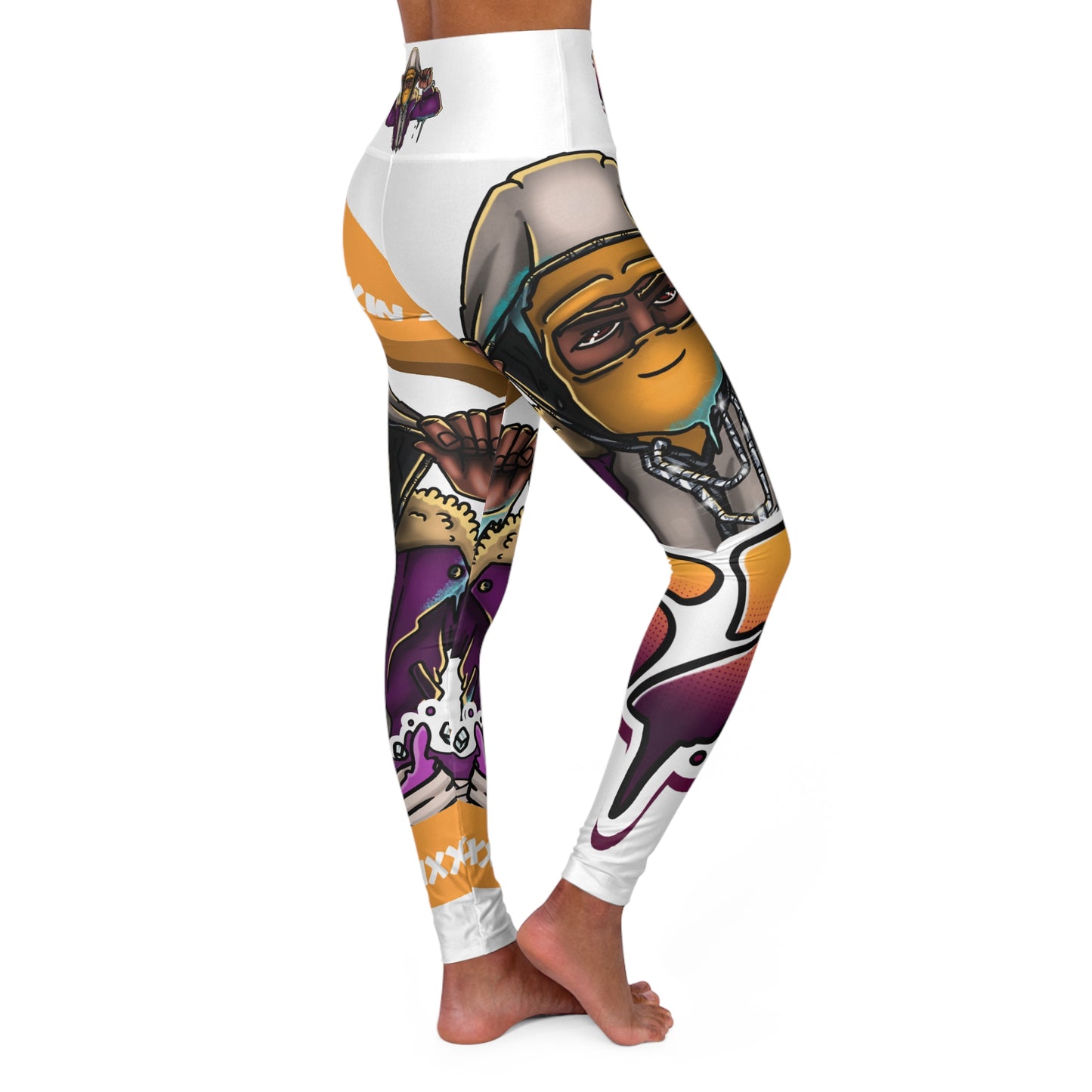 High Waisted Yoga Leggings (AOP)