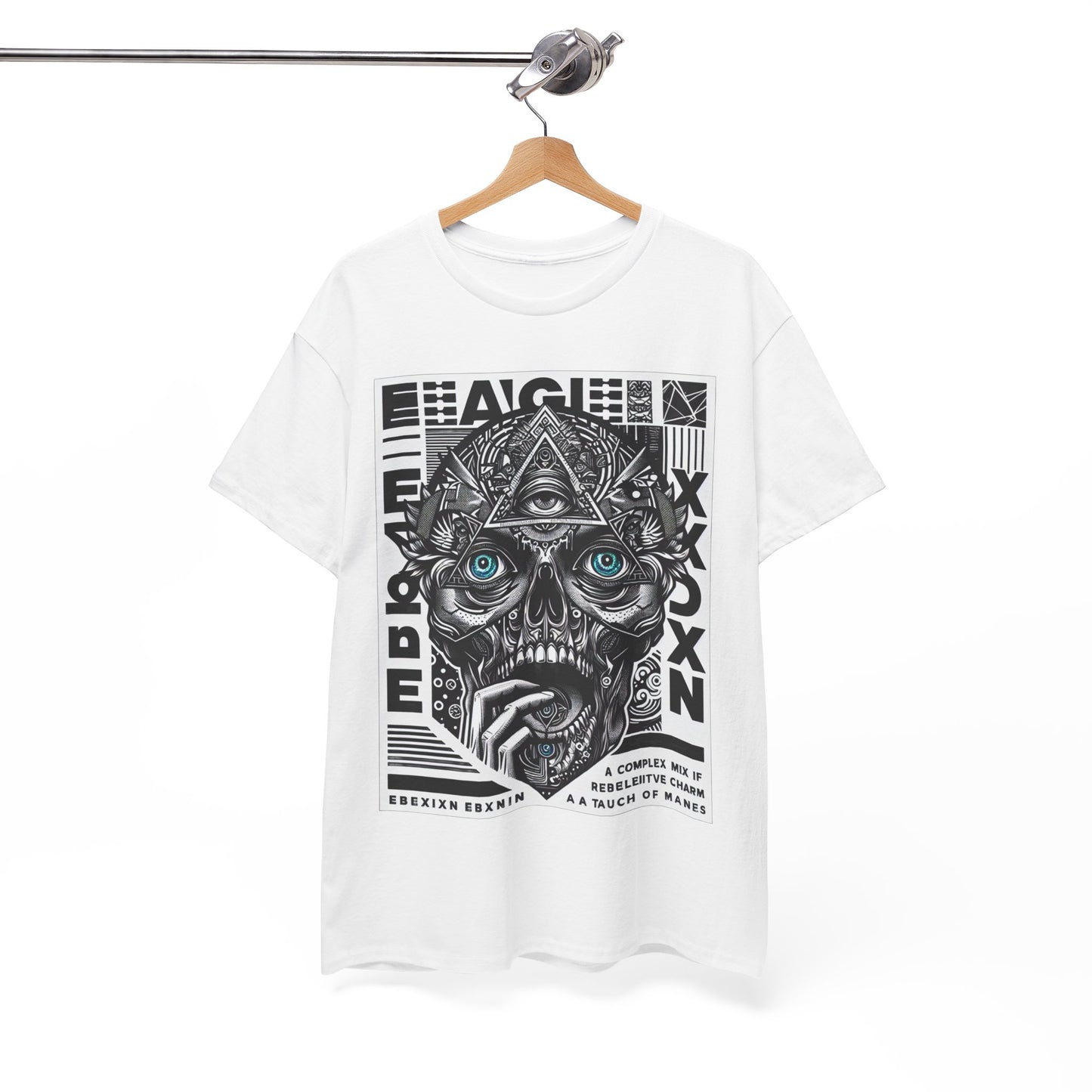 eBexxin - Skull Design, Unisex Heavy Cotton T-Shirt