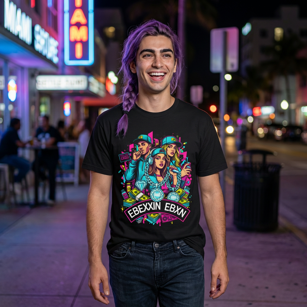 eBexxin Neon Streets Tee