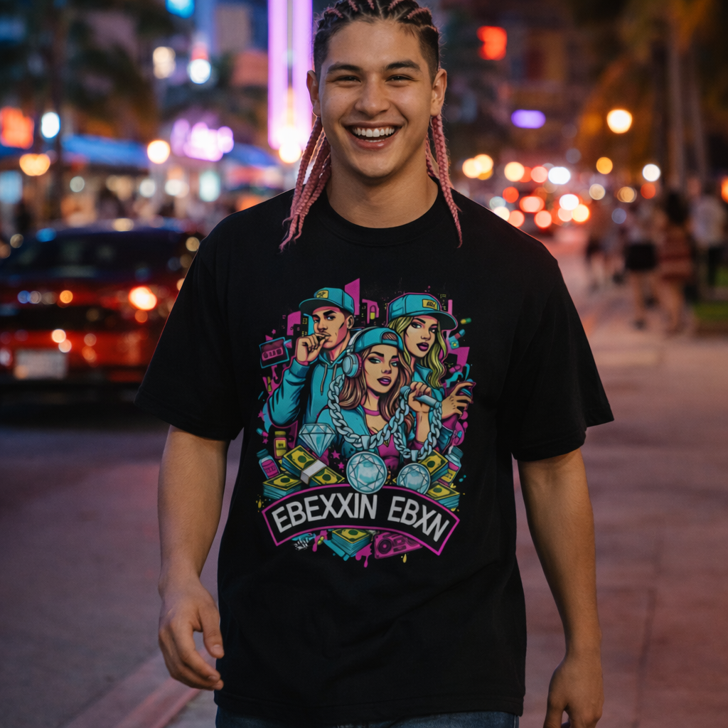 eBexxin Neon Streets Tee