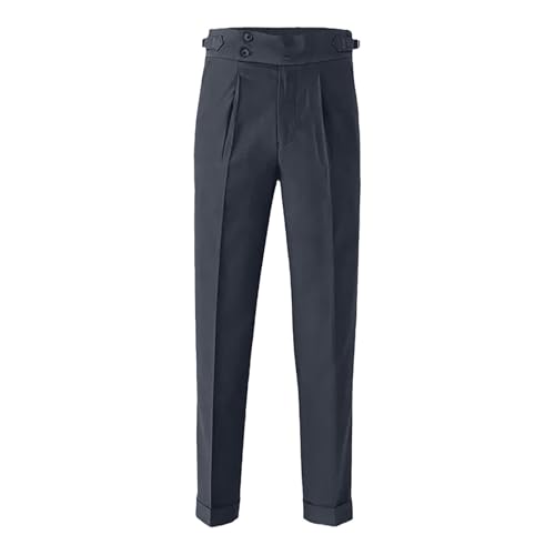EBXN Pantalones de traje para hombre