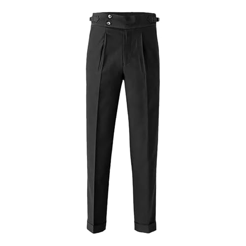 EBXN Pantalones de traje para hombre