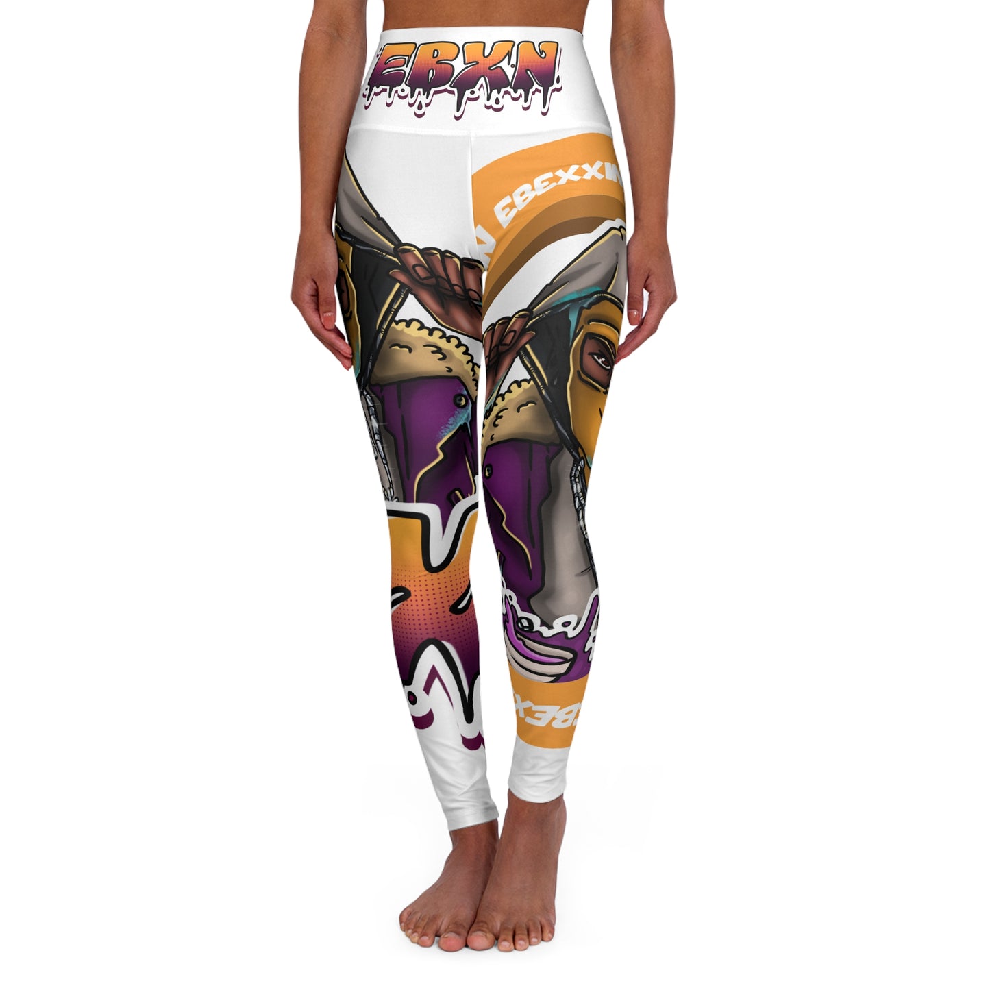 High Waisted Yoga Leggings (AOP)