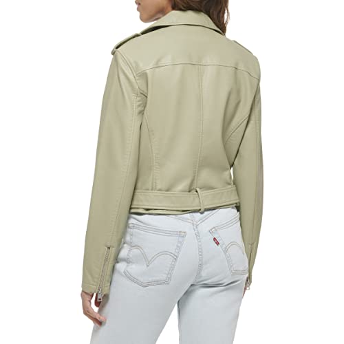 EBXN Women's Belted Faux Leather