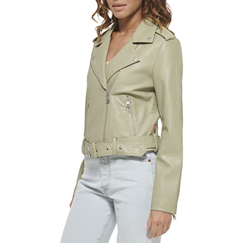 EBXN Women's Belted Faux Leather