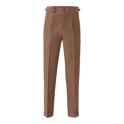 EBXN Pantalones de traje para hombre