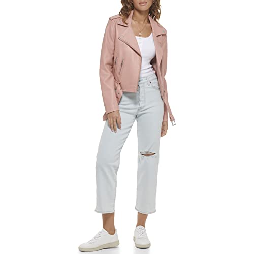 EBXN Women's Belted Faux Leather