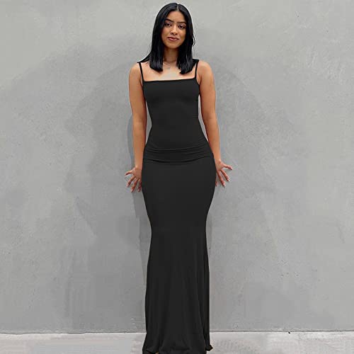 EBXN  Mujer Vestido Largo Casual Tirantes