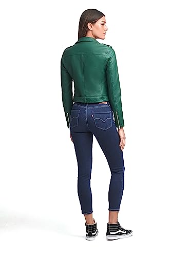 EBXN Women's Belted Faux Leather