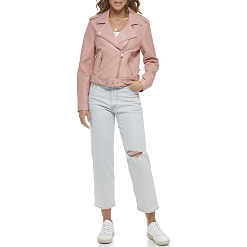 EBXN Women's Belted Faux Leather