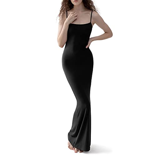 EBXN  Mujer Vestido Largo Casual Tirantes