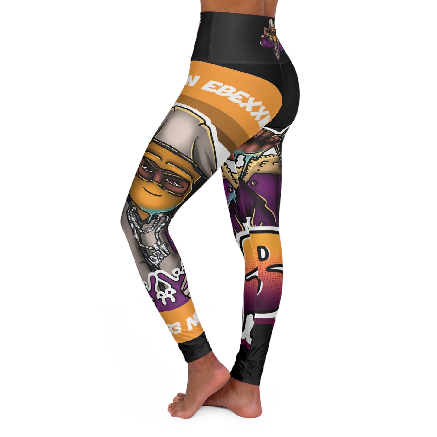 High Waisted Yoga Leggings (AOP)