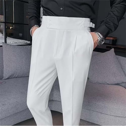 EBXN Pantalones de traje para hombre