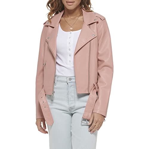 EBXN Women's Belted Faux Leather