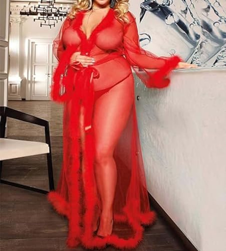Vestido Kimono Largo Transparente