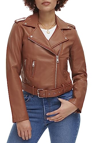 EBXN Women's Belted Faux Leather