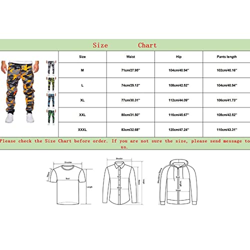 EBXN Pantalones cargo de cintura elástica