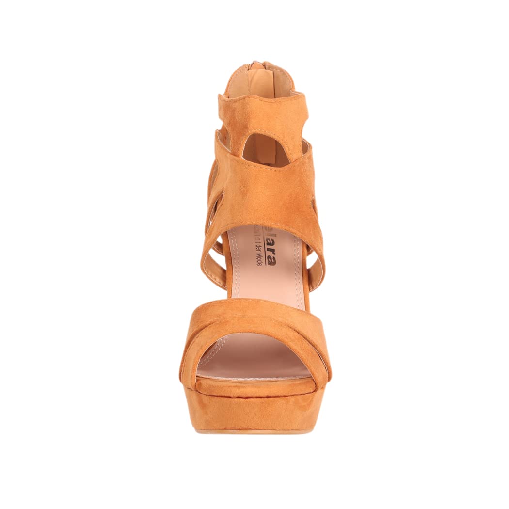 EBXN Zapato de Tacón Alto Mujer Abierto Stilettos Chunkyrayan