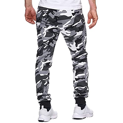 EBXN Pantalones cargo de cintura elástica