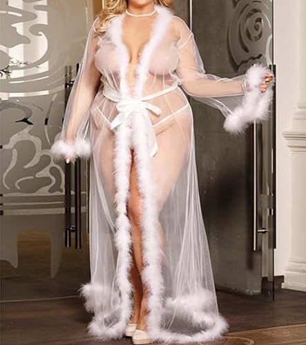 Vestido Kimono Largo Transparente