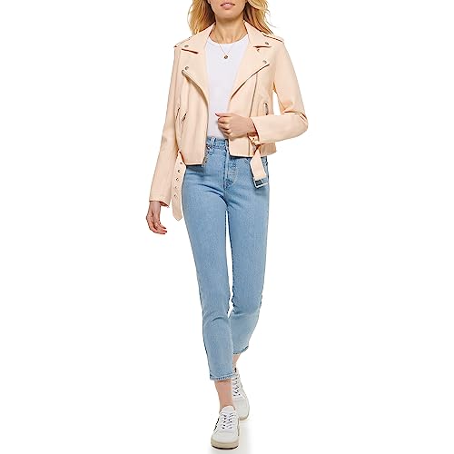 EBXN Women's Belted Faux Leather