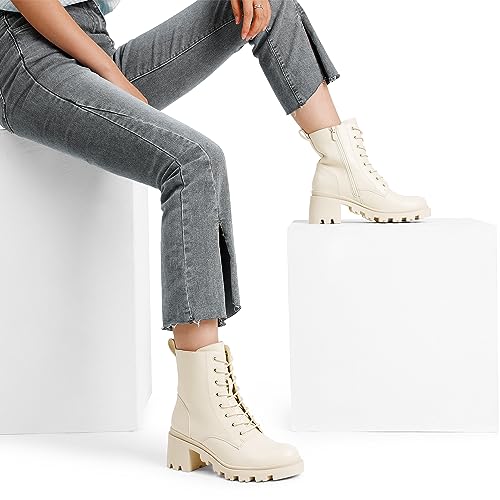 EBXN DREAM PAIRS Botas Militares Mujer