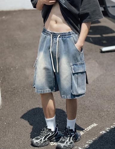 Baggy Jeans Shorts Men