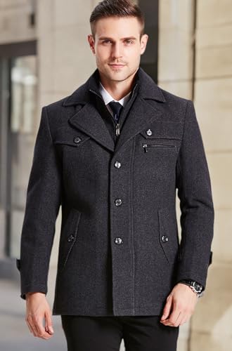 eBexxin - Men's Gentle  Blend Pea Coats