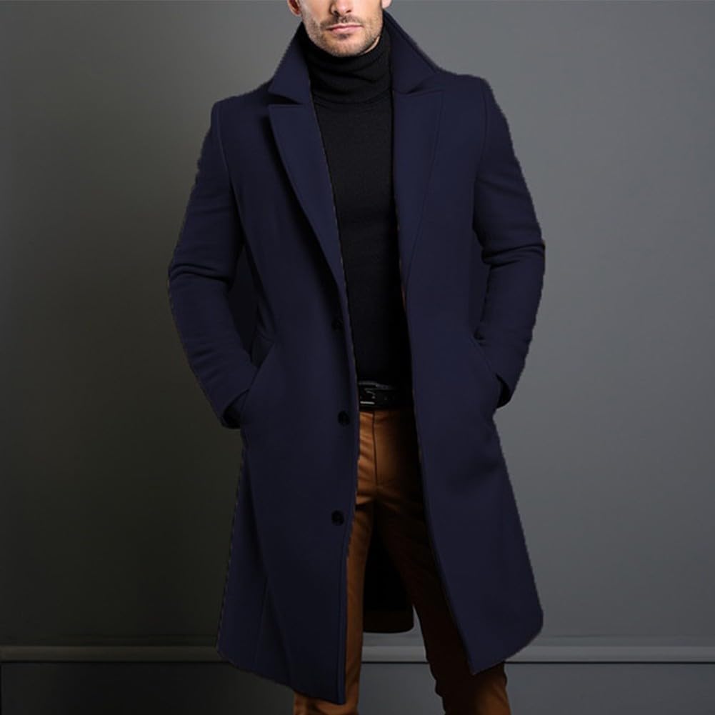 eBexxin - Men's Luxury Trench Coat