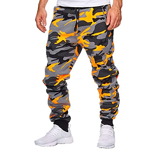 EBXN Pantalones cargo de cintura elástica