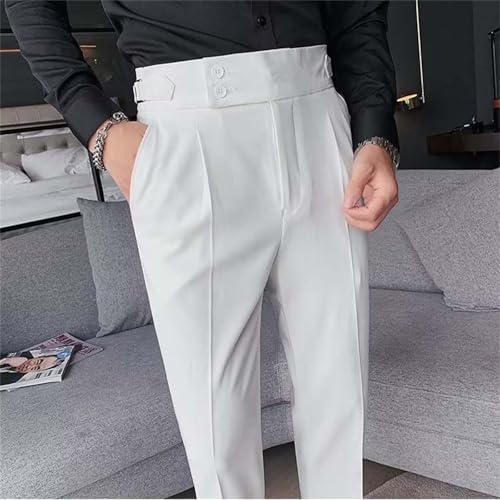 EBXN Pantalones de traje para hombre