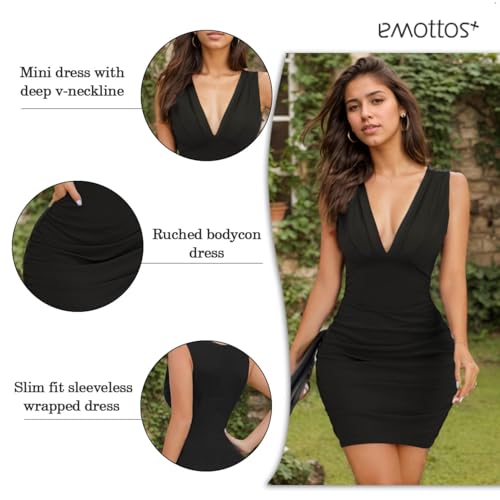 Mujeres Mini Wrap Vestido