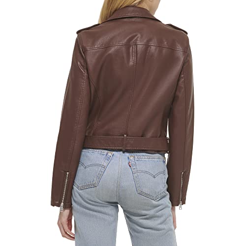 EBXN Women's Belted Faux Leather