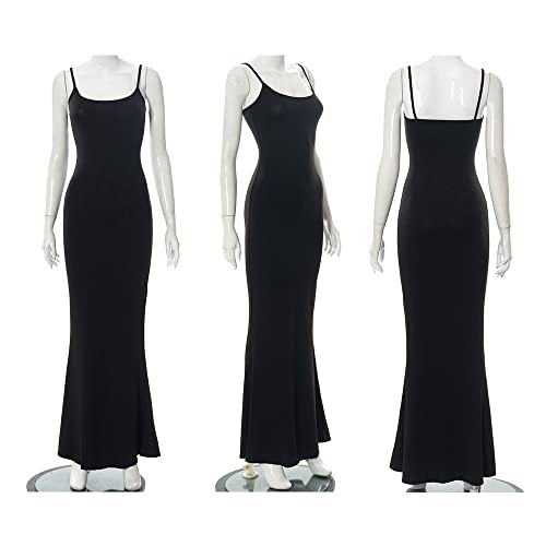EBXN  Mujer Vestido Largo Casual Tirantes
