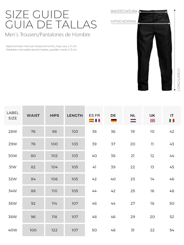 EBXN Pantalón de Traje para Hombre