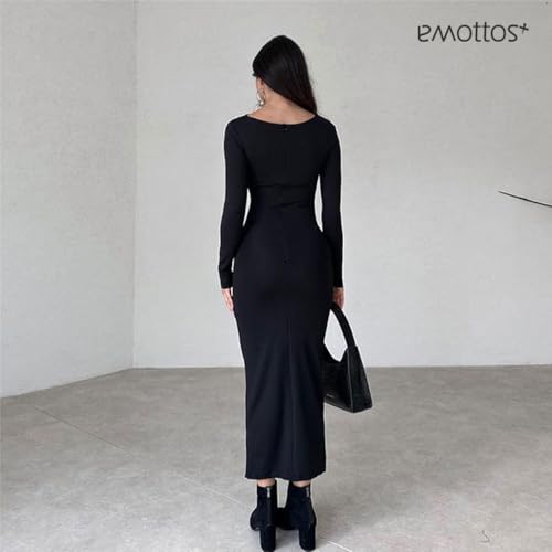 EBXN EMOTTOS Sexy Ruched Dress