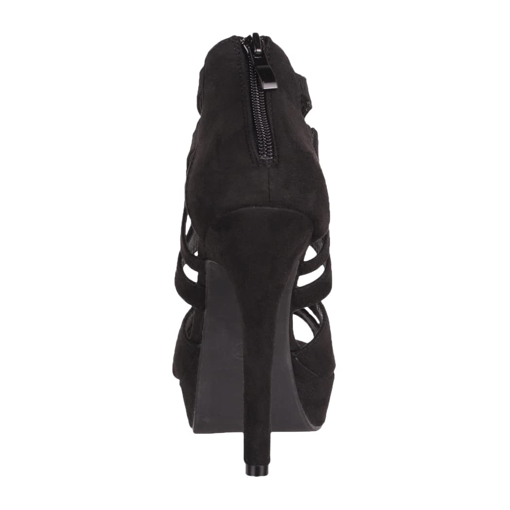 EBXN Zapato de Tacón Alto Mujer Abierto Stilettos Chunkyrayan