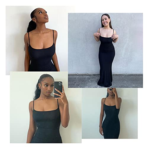 EBXN  Mujer Vestido Largo Casual Tirantes