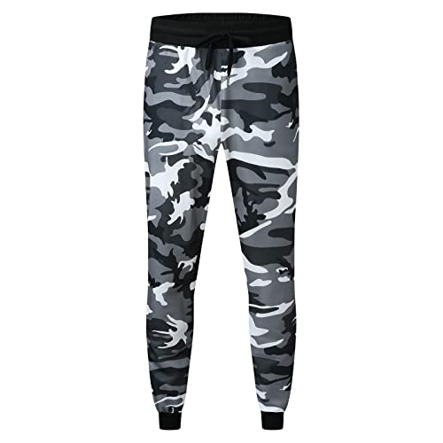 EBXN Pantalones cargo de cintura elástica
