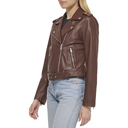 EBXN Women's Belted Faux Leather