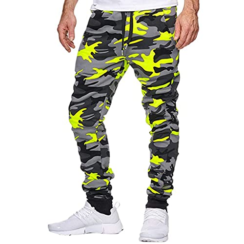 EBXN Pantalones cargo de cintura elástica