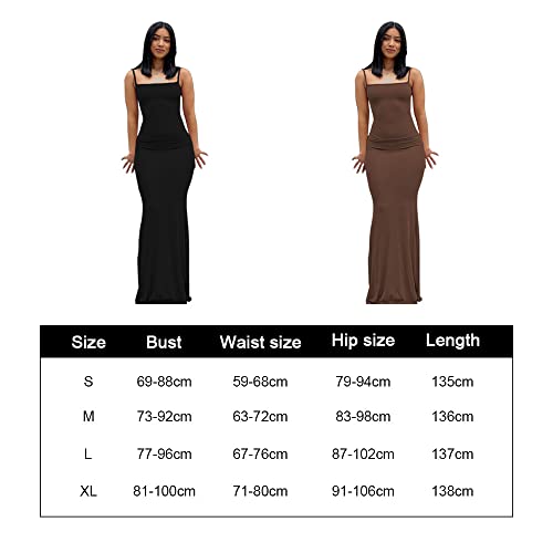 EBXN  Mujer Vestido Largo Casual Tirantes