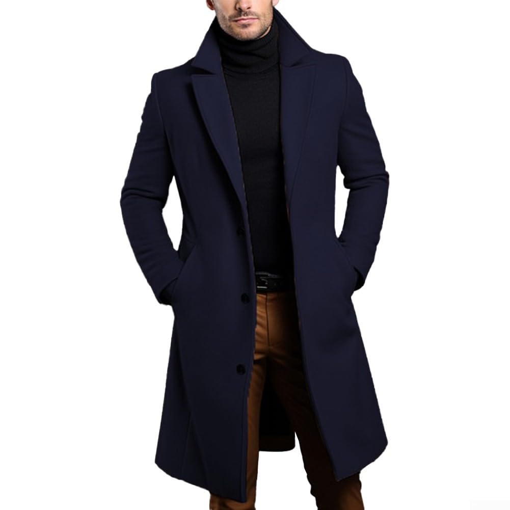 eBexxin - Men's Luxury Trench Coat