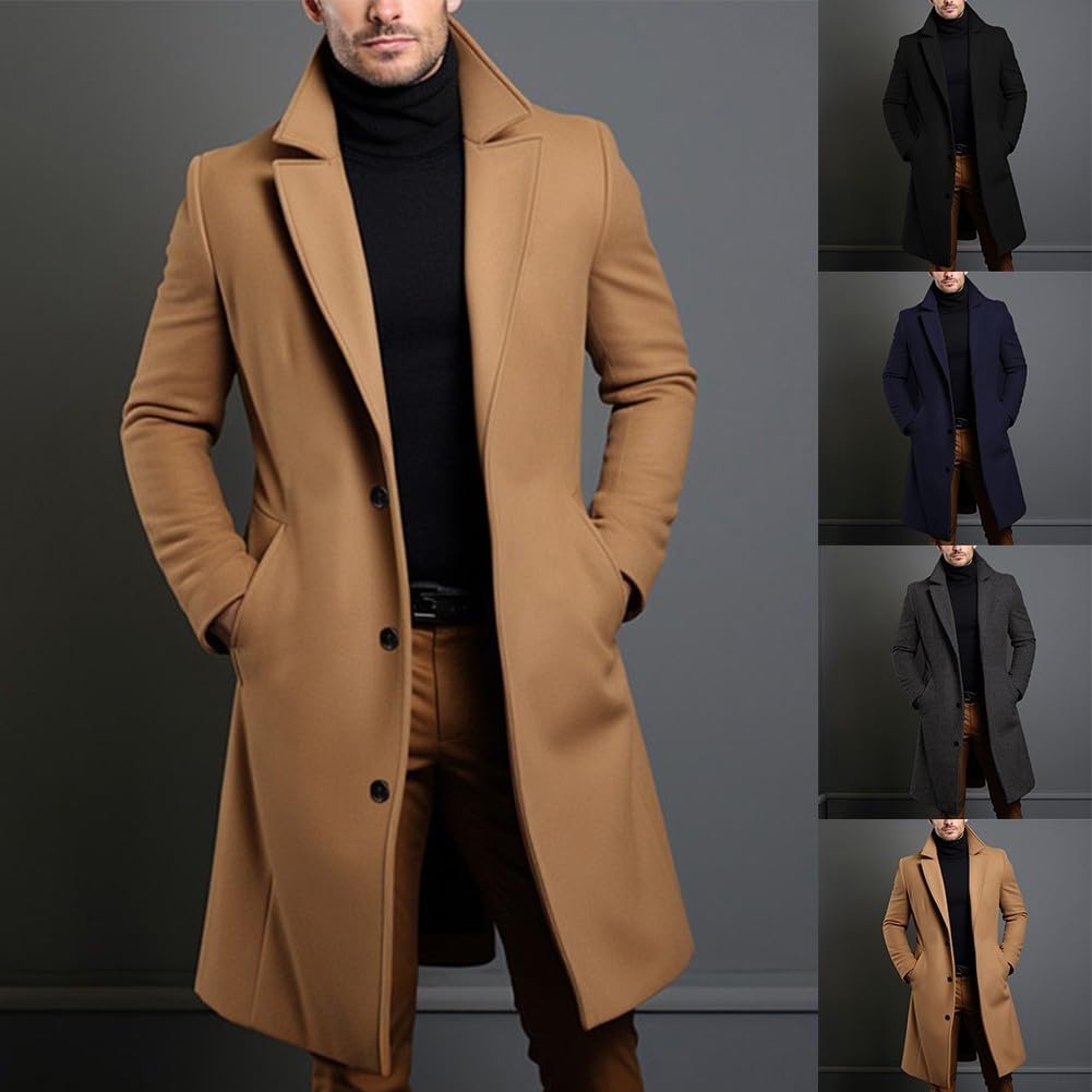 eBexxin - Men's Luxury Trench Coat