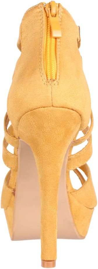 EBXN Zapato de Tacón Alto Mujer Abierto Stilettos Chunkyrayan