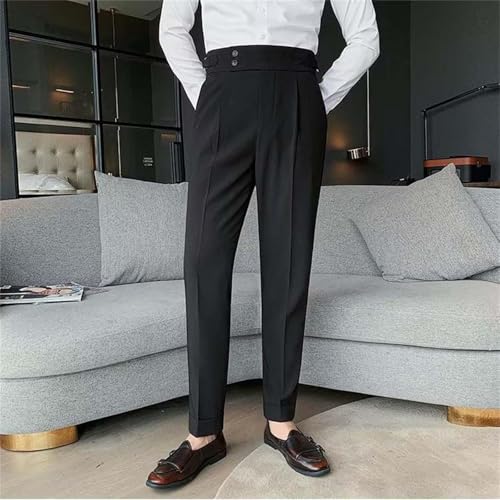 EBXN Pantalones de traje para hombre